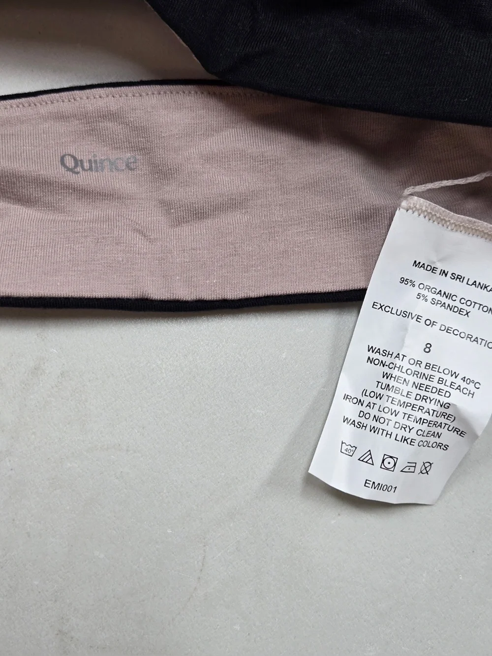 NWT QUINCE 3 Pack Organic Adjustable Bras Size 8 Girls Multi 0455